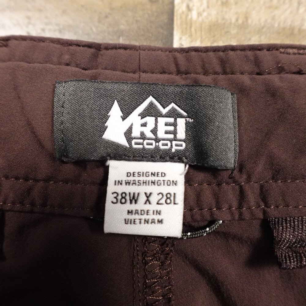 REI CO-OP Sahara Convertible Pants 28" Inseam men's 38x28 dark reddish brown - Picture 5 of 15